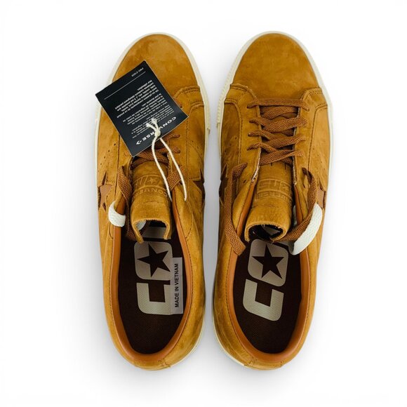 Converse One Star Pro Low Nubuck Warm Tan Egret Men Skateboarding Shoes A09247C main image 4